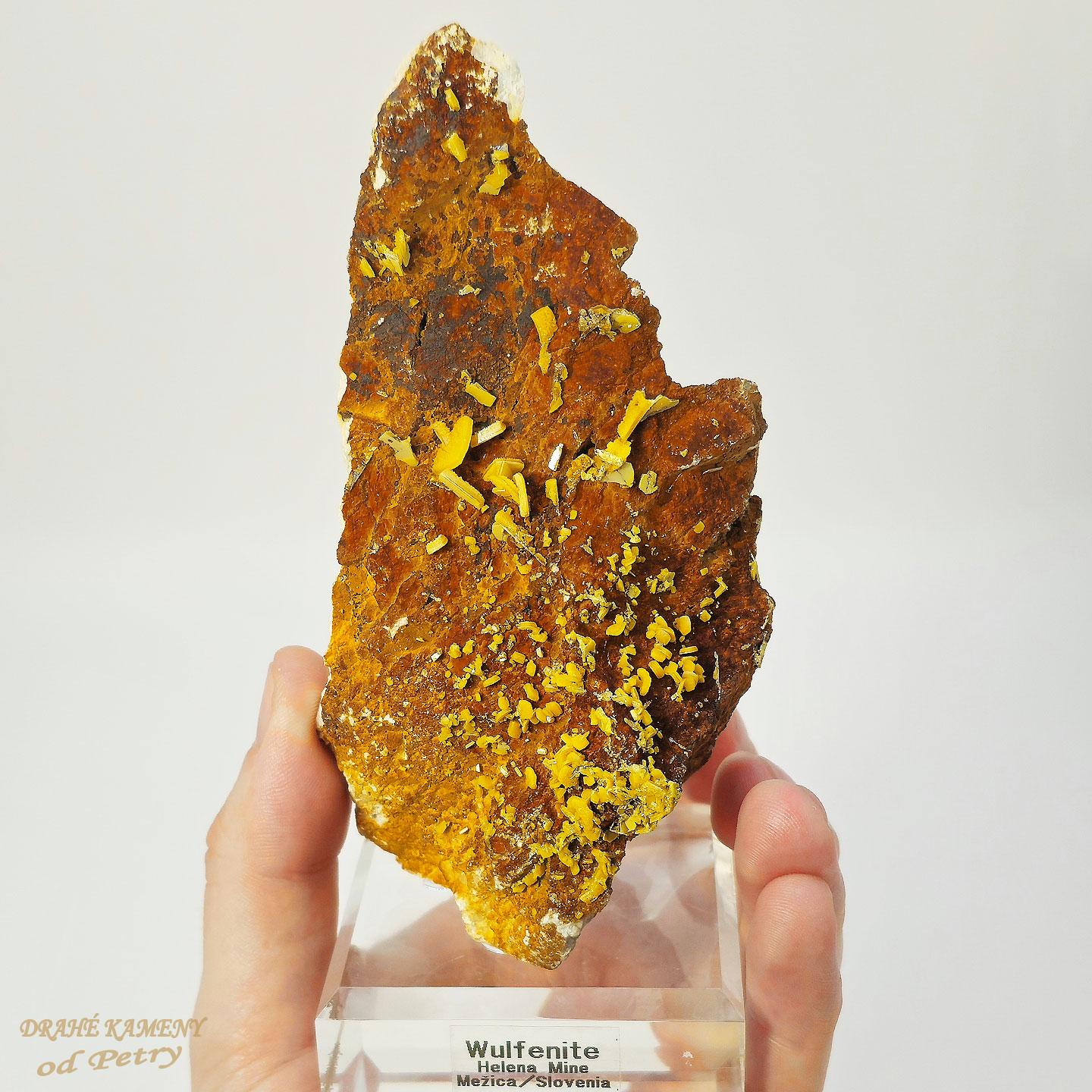 Wulfenit ze Slovinska 135x70mm 