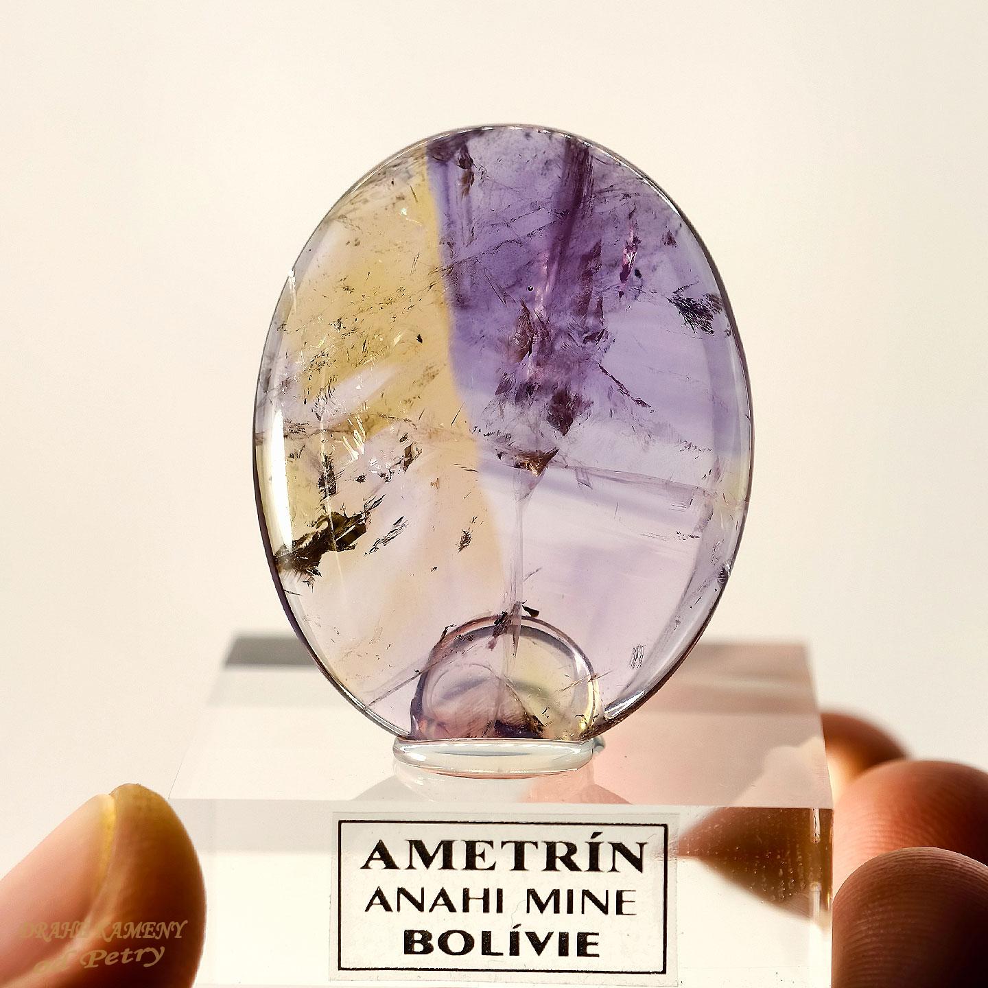 Leštěný ametrín z Bolívie 39x32mm 