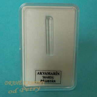 Akvamarín  z Pákistánu 26x4mm