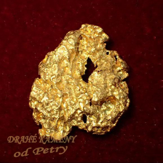 Zlato z USA 15x12x2mm Váha: 2.29g